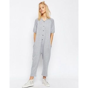 ASOS short sleeved bomber jumpsuit